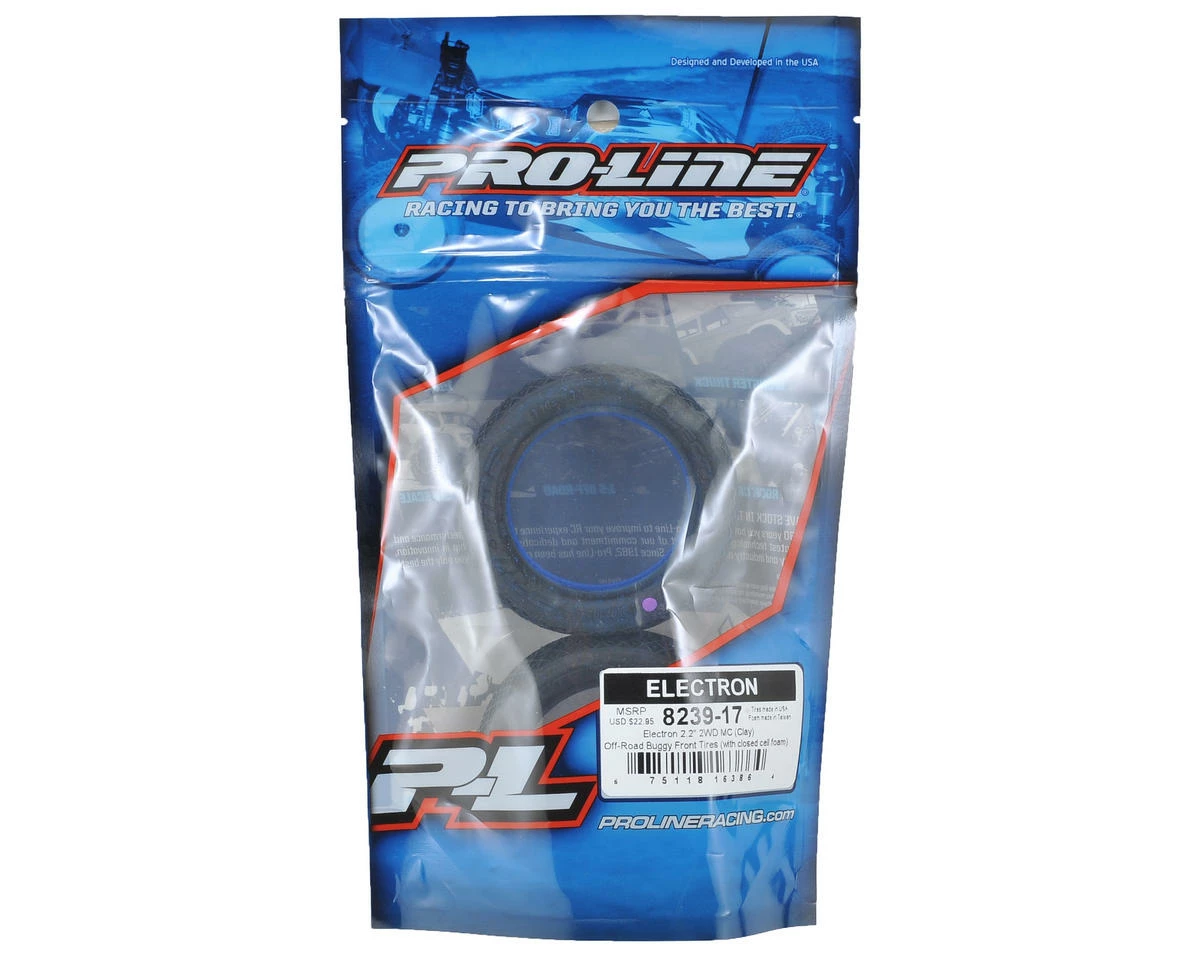 PRO-LINE Electron 2.2" 2WD Front Buggy Tires (2) (MC) - Image 2