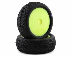 PRO-LINE Electron 2.2" 4WD Front Pre-Mounted Tires (2) (Yellow) (MC) W/12mm Hex