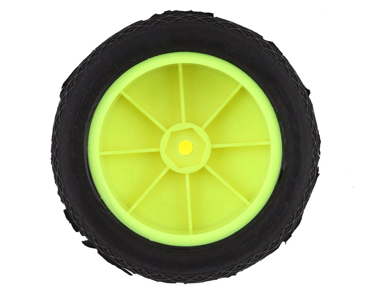 PRO-LINE Electron 2.2" 4WD Front Pre-Mounted Tires (2) (Yellow) (MC) W/12mm Hex - Image 2