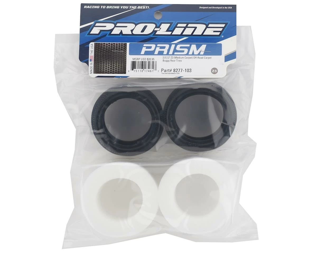 PRO-LINE Prism 2.0 Carpet 2.2" Rear Buggy Tires (2) (Z3) - Image 2