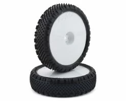 PRO-LINE Prism 2.2" 2WD Front Buggy Pre-Mounted Carpet Tires (White) (2) (Z3) W/12mm Hex & W/Narrow Wheel