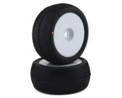 PRO-LINE Hole Shot Pre-Mounted VTR 1/8 Truck Tires (2) (White) (S3)