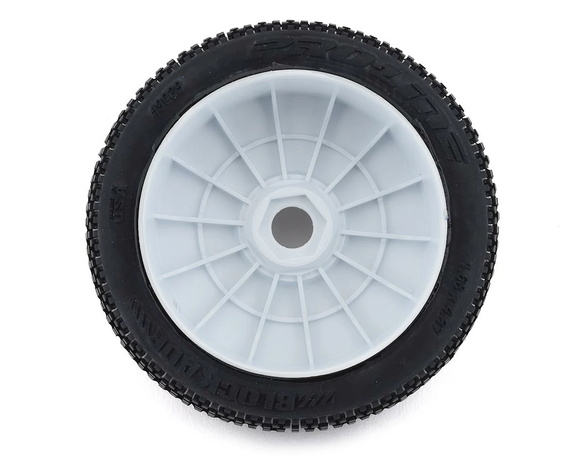 PRO-LINE Blockade Pre-Mounted 1/8 Buggy Tires (2) (White) (S3) W/Lightweight Wheel - Image 2