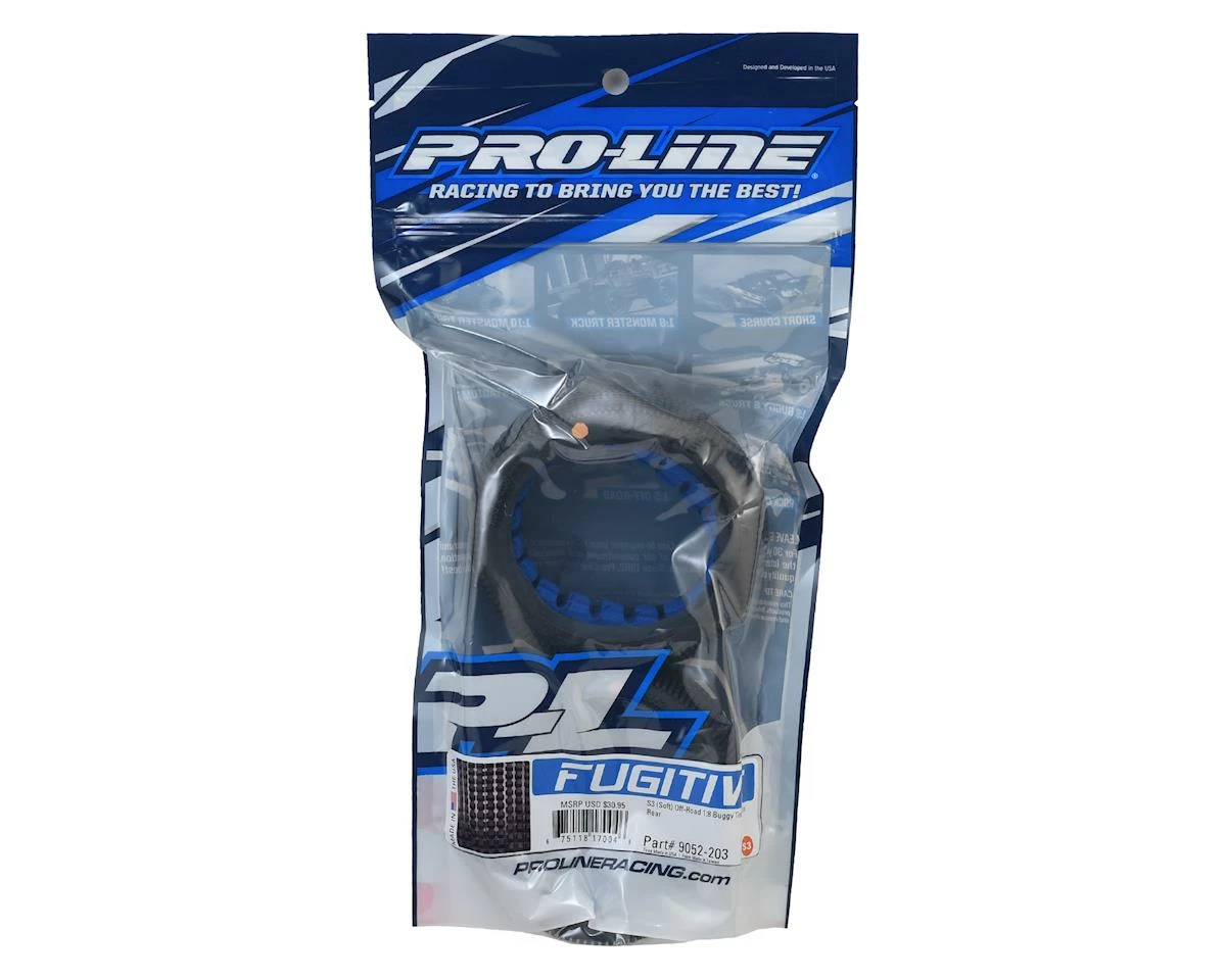 PRO-LINE Fugitive 1/8 Buggy Tires W/Closed Cell Inserts (2) (S3) - Image 2