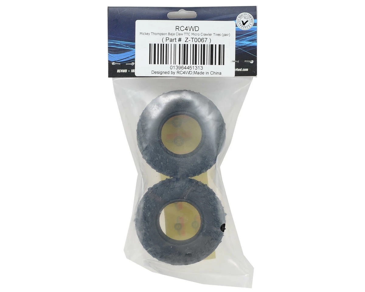 RC4WD Mickey Thompson "Baja Claw TTC" 1.0" Micro Crawler Tires (2) (X3) - Image 2