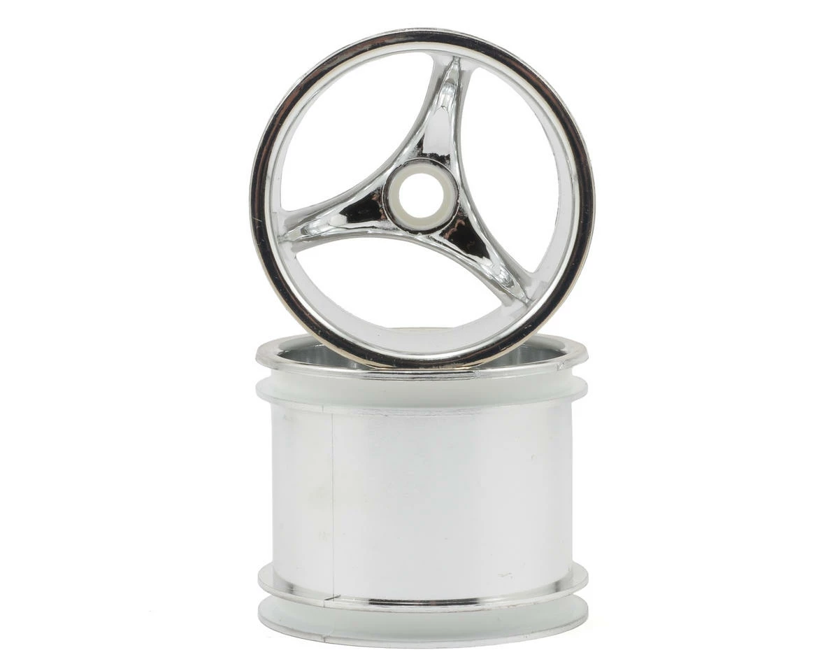 RPM "Talonz 3-Spoke" Traxxas Nitro Front Wheels (2) (Chrome) (Pins)