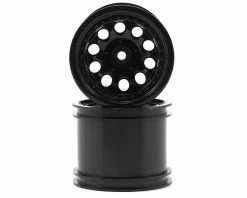 RPM 12mm Hex "Revolver 10 Hole" Traxxas Electric Rear Wheels (2) (Black)