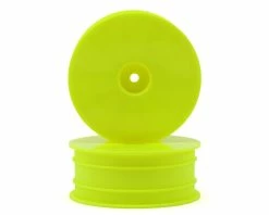 Raw Speed RC 2.2" 1/10 2WD Front Wheels (Yellow) (2) (B6/RB6) W/12mm Hex