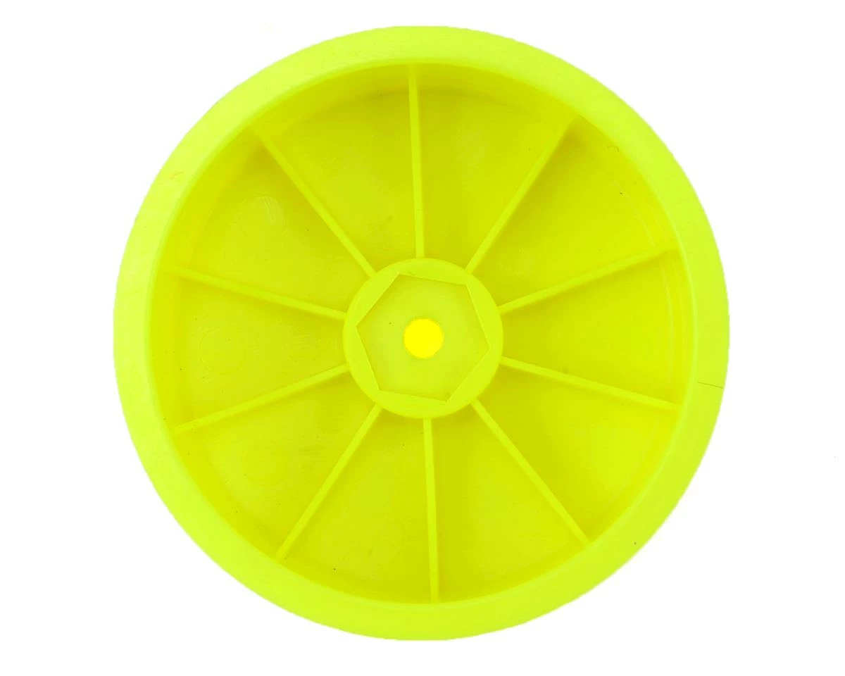 Raw Speed RC 2.2" 1/10 2WD Front Wheels (Yellow) (2) (B6/RB6) W/12mm Hex - Image 2