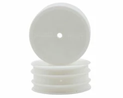 Schumacher "Flexlite" 1/10 4WD Buggy Front Wheels (2) (White) (Pins)