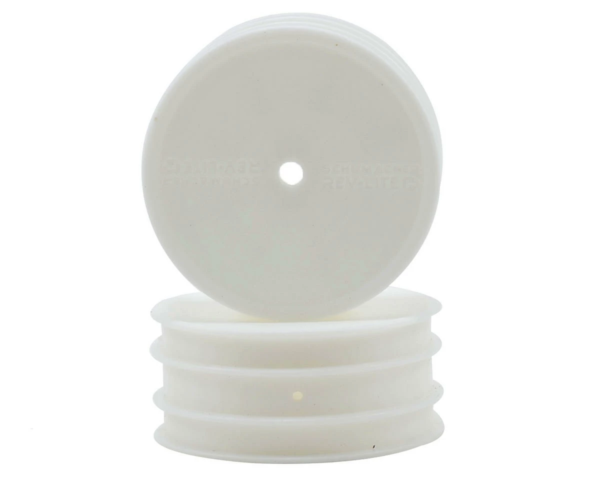 Schumacher "Flexlite" 1/10 4WD Buggy Front Wheels (2) (White) (Pins)