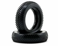 Schumacher "Mini Pin" Slim 2.2" 1/10 2WD Buggy Front Carpet Tires (2) (Yellow)