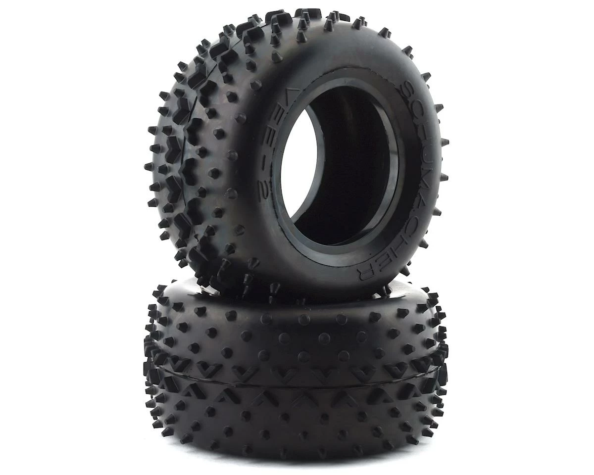 Schumacher VEE 2 Truck Tires (2) (Silver)