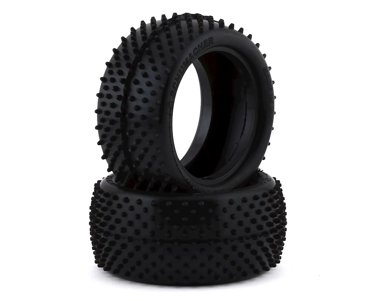 Schumacher Mezzo 1/10 Buggy Rear Carpet Tire (2) (Yellow)