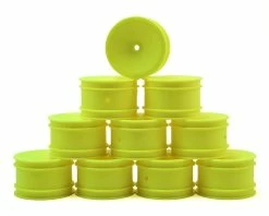 Schumacher 12mm 1/10 Buggy Rear Hex Wheels (Yellow) (10)