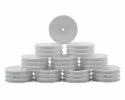 Schumacher 12mm Hex 1/10 2WD Front Buggy Wheel (White) (10) (Medium)