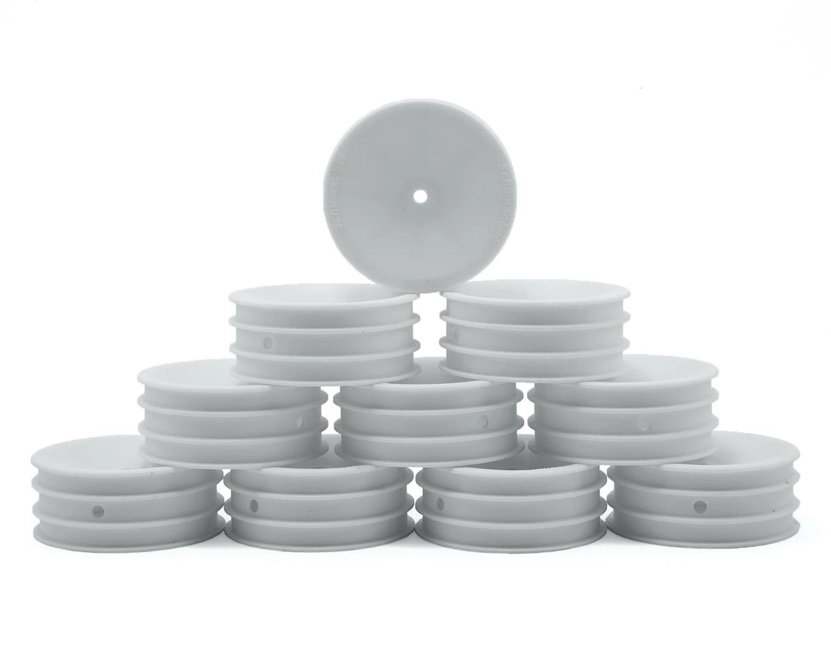 Schumacher 12mm Hex 1/10 2WD Front Buggy Wheel (White) (10) (Medium)