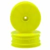 Serpent 12mm Hex 1/10 2WD Front Buggy Wheels (2) (SRX-2) (Yellow)
