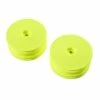 Team Losi Racing 22X-4 12mm Hex 4WD Front Buggy Wheels (2) (Yellow)