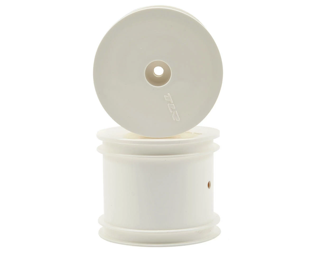 Team Losi Racing 12mm Hex 2.2" 1/10 Stadium Truck Wheels (2) (TLR 22T) (White)