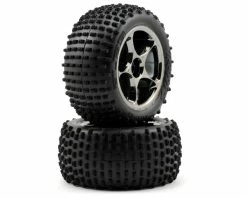 Traxxas Alias 2.2" Rear Pre-Mounted Tires (2) (Bandit) (Black Chrome) (Standard)