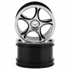 Traxxas 2.2" Bandit Rear Tracer Buggy Wheels (2) (Chrome) (Pins)