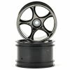 Traxxas 2.2" Bandit Rear Tracer Buggy Wheels (2) (Black Chrome) (Pins)