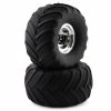 Traxxas Monster Jam Replica Pre-Mounted Front Tires (2) (Silver)