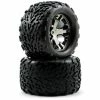 Traxxas Talon Rear Tires W/All-Star Wheels (2) (Black Chrome)