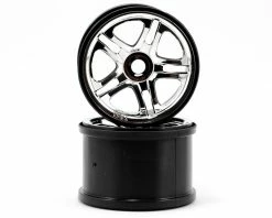 Traxxas 3.8 Split Spoke Wheels (2) (Revo 3.3) (Chrome)