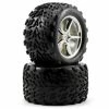 Traxxas Pre-Mounted Talon Tires W/Gemini Wheels (2) (Chrome)