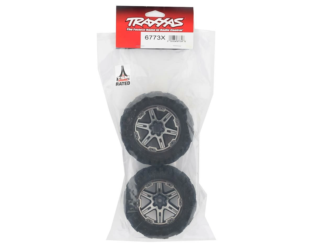Traxxas Talon EXT 2.8" Pre-Mounted Tires W/RXT Wheels (2) (Black Chrome) - Image 3