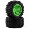 Traxxas Talon EXT 2.8" Pre-Mounted Tires W/RTX Wheels & 12mm Hex (Green) (2) (2wd Electric Rear)
