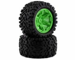 Traxxas Talon EXT 2.8" Pre-Mounted Tires W/RTX Wheels & 12mm Hex (Green) (2) (2wd Electric Rear)