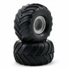 Traxxas 1/16 Monster Jam Replica Pre-Mounted Tire & Wheel Set (2) (Gray)
