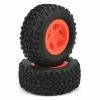 Traxxas SST 1/18 SCT Pre-Mounted Tires W/SCT Wheels (2) (Orange)