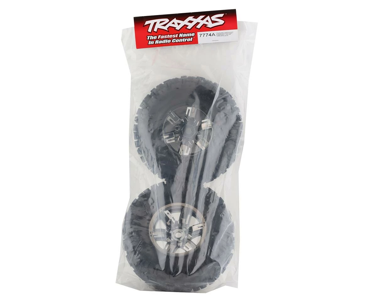 Traxxas X-Maxx Sledgehammer Pre-Mounted Tires W/17mm Hex (Black Chrome) (2) - Image 3