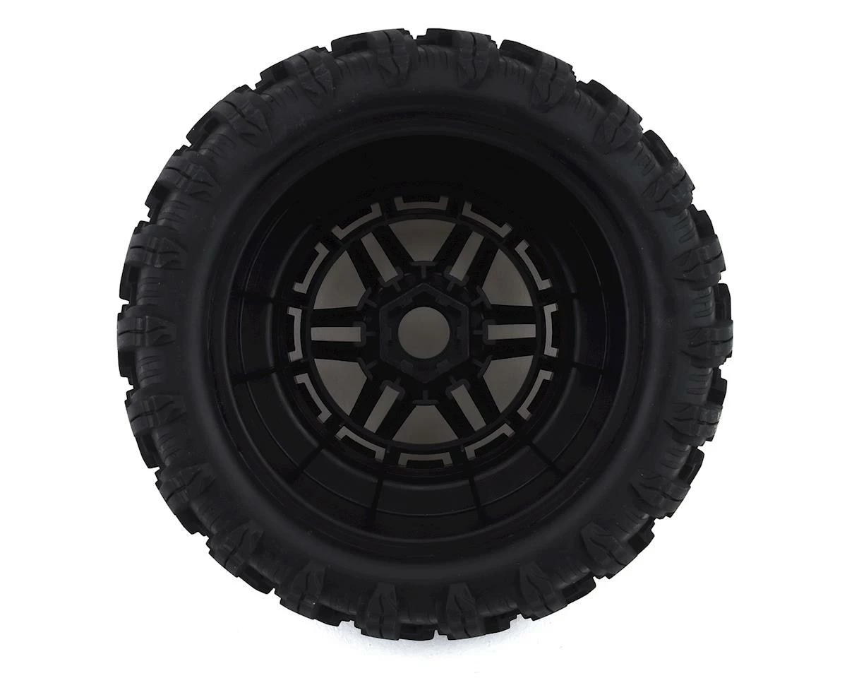 Traxxas Maxx All-Terrain Pre-Mounted Tires (2) (Black/Blue) - Image 2