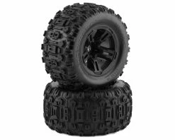 Traxxas Sledge Pre-Mounted 3.8" Sledgehammer Tires (Black) (2) W/17mm Hex