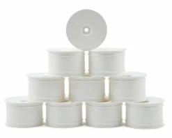 Xray 12mm Hex V2 "Aerodisk" 1/10 Rear Buggy Wheels (White) (10) (XB2/XB4)